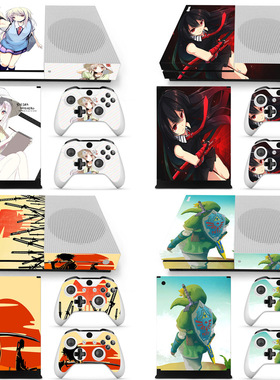 侠士 xbox one s游戏机贴纸防刮炫彩磨砂 保护贴膜无痕动漫贴纸