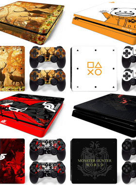 PS4 Slim 游戏机全身贴纸 炫酷全身贴 彩贴 女神异闻录5 persona5
