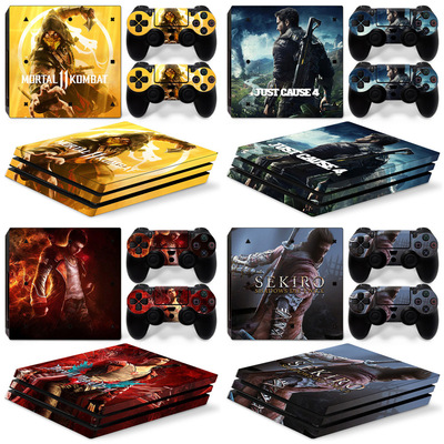 PS4 Pro游戏机全主机贴纸sekiro mortal 11 kambat 游戏人物贴膜