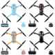 适用于大疆御pro贴纸mavic pro保护膜电池遥控器贴纸防水不留胶