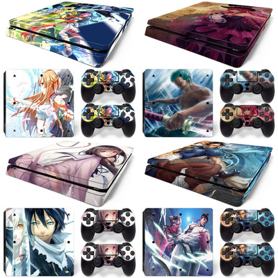 PS4 Slim游戏机全身贴纸 炫酷全身贴 彩膜 skin sticker游戏人物