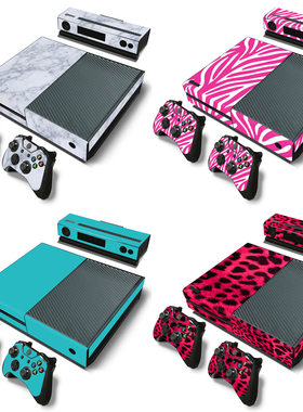 XBOX one炫彩膜 Skin Sticker 手柄贴纸 全身保护膜彩膜 豹纹纯色