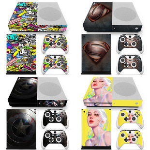 前后贴纸 sticker 配件 one s游戏机保护贴膜 xbox skin 侠士