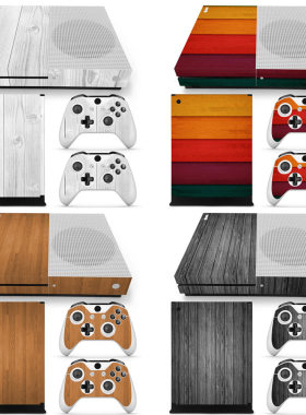 XBOX ONE S贴纸痛机贴磨砂xboxones游戏机贴纸主机贴木纹wood设计