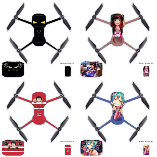 大疆DJI御air2贴纸全包防水贴膜MAVIC AIR二代遥控电池贴纸不留胶