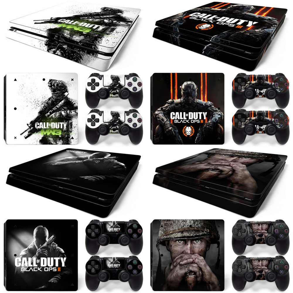 PS4 Slim 游戏机全身贴纸  COD 时尚彩贴贴膜手柄保护膜全身贴纸