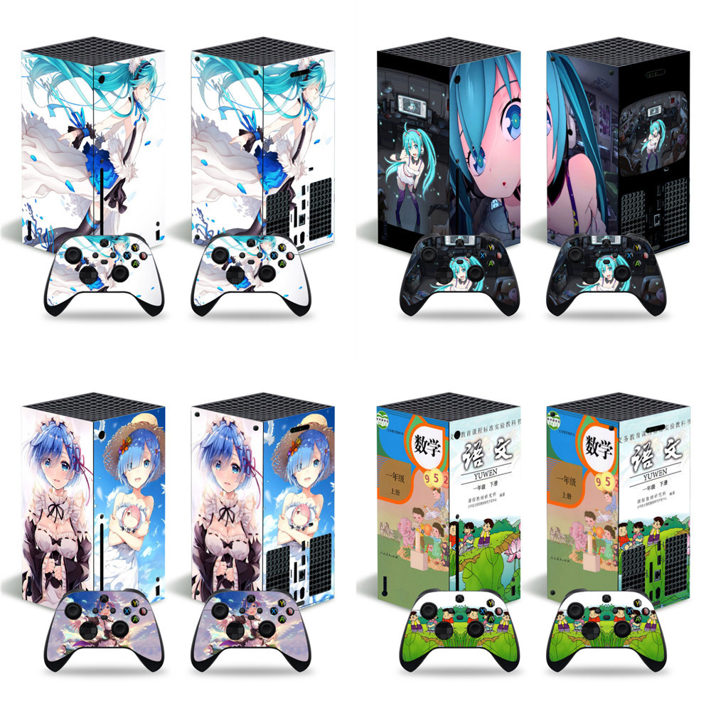 XBOX SERIES X 游戏机全身贴纸 PVC材质 不起气泡导气槽 卡通动漫