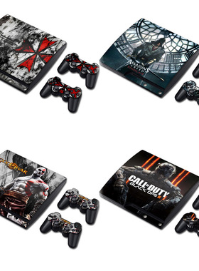 适用于PS3 SLIM贴纸游戏机手柄主机保护外壳贴纸防刮痛贴磨砂