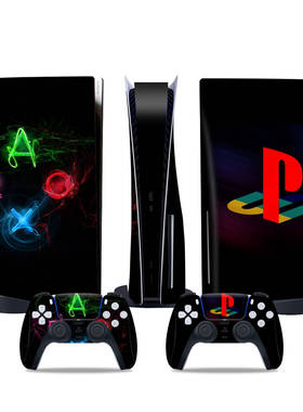 PS5贴膜 炫彩贴 卡通膜 贴纸 保护贴纸 手柄贴 全包彩膜 光驱数字