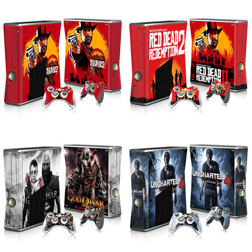 xbox360 slim游戏机贴纸 多彩 卡通 炫酷贴膜 red dead 2