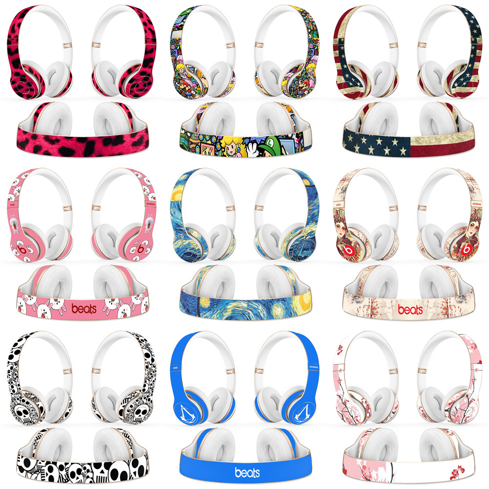 适用于Beats Solo3 Solo2 Wireless 贴纸无线耳机横梁贴纸保护膜