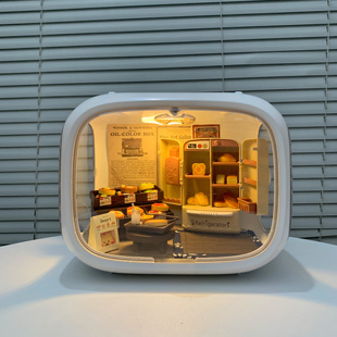 lookup小屋场景盲盒展示盒太空舱手办娃屋造景素材包装饰收纳盒