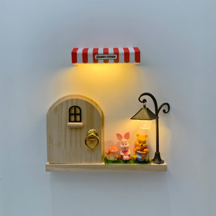 小木门开关贴实木开关保护套面板装饰装饰框边框家用墙贴插座自粘