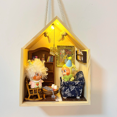 泡泡玛特星星人怦然心动盲盒收纳