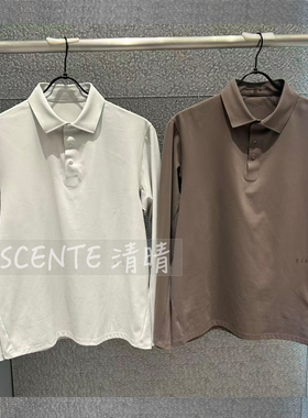 迪桑特专柜正品春秋男款商务长袖t恤通勤简约polo衫D4331DPL89