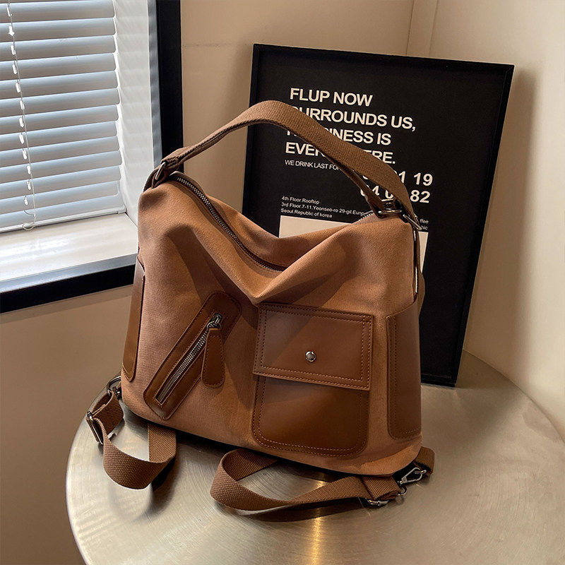 高级感多功能大容量帆布包女2026新款休闲简约小众设计单肩斜挎包,箱包皮具/热销女包/男包,通用款女包,淘宝优惠券,粉丝福利购,淘宝优惠卷