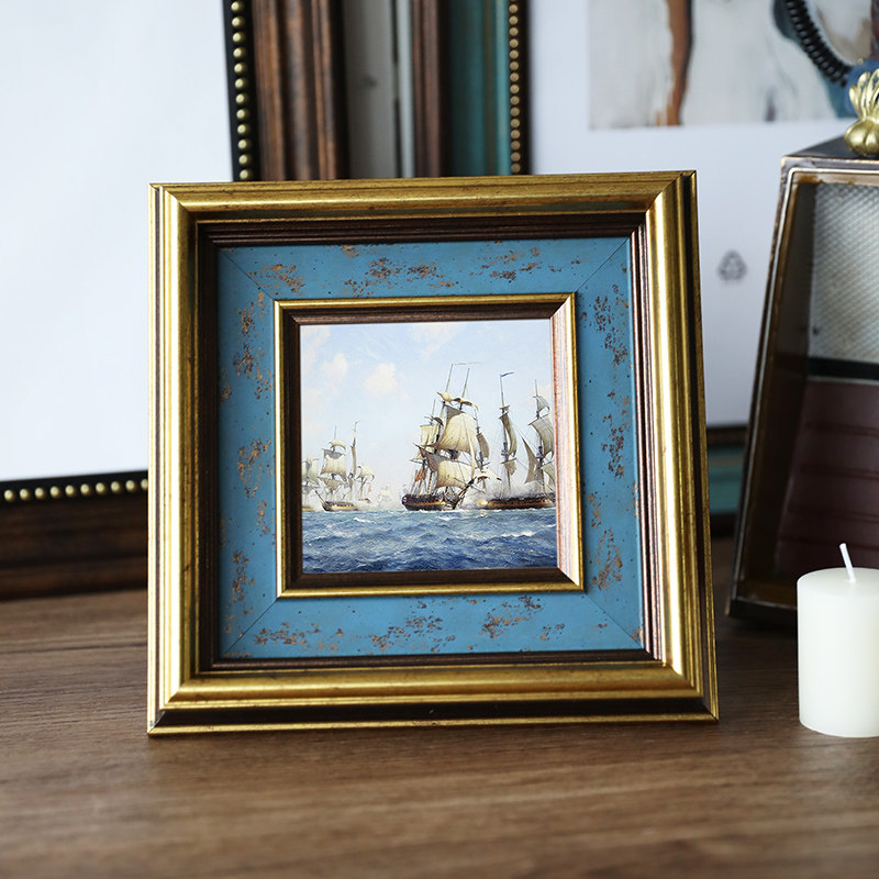 复古欧式相框68寸710创意摆台高奢感定制婚纱艺术照相像片A4画框,家居饰品,相框/画框,淘宝优惠券,粉丝福利购,淘宝优惠卷