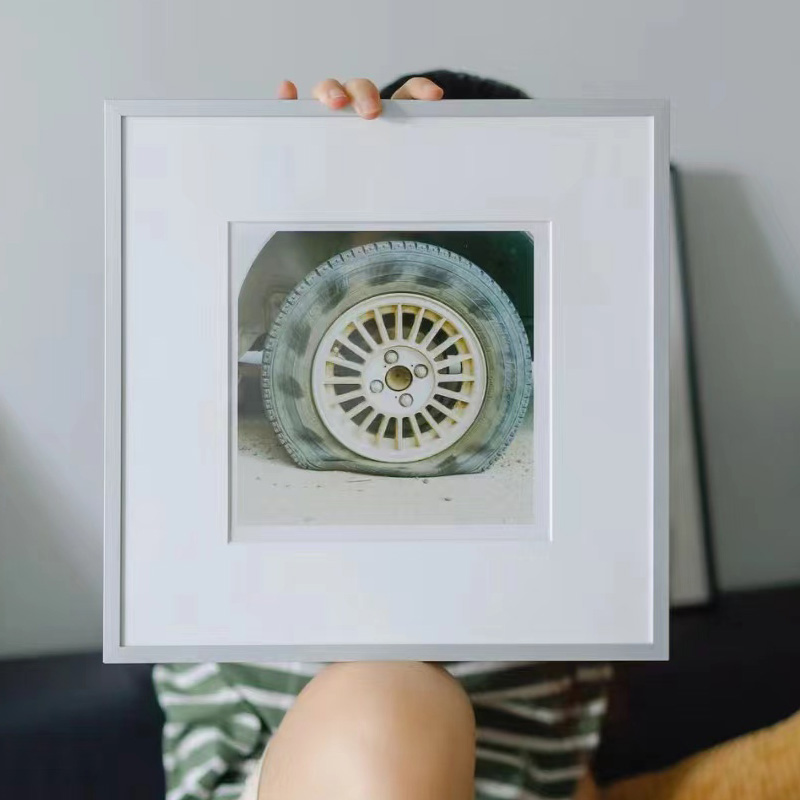 铝合金正方形装饰画框装裱外框30 33 38 50 简约相框照片拼图外框图片