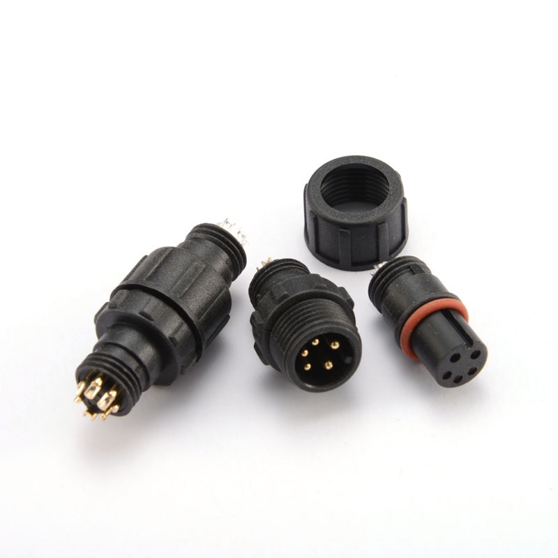 M12尼龙螺帽2/3/4/5/6/7/8pin M12尼龙内架 防水插头  防水头