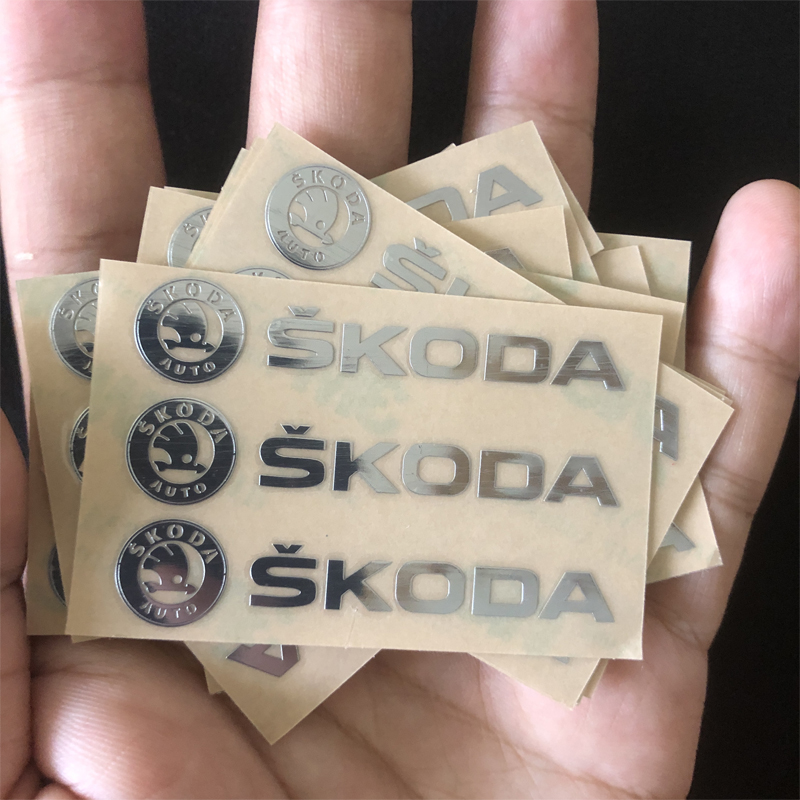 斯柯达昕锐柯珞克柯迪亚克昕动明锐汽车3d金属车标贴内饰用品大全