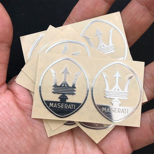玛莎拉蒂总裁 Ghibli GrecaleLevante内饰改装3D立体贴纸金属车标