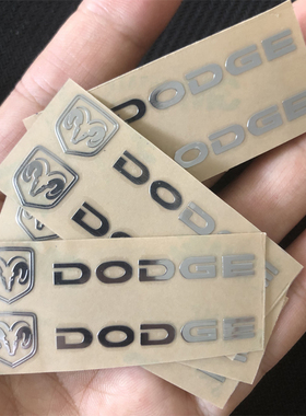 适用道奇酷威酷博RMA公羊长角号汽车个性装饰创意金属标贴随意贴