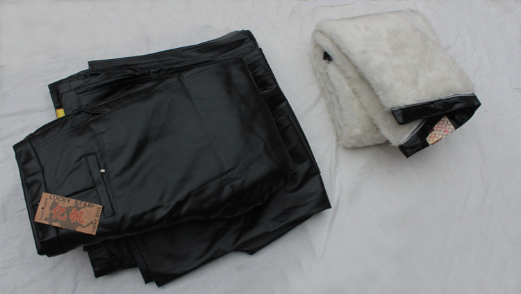 Pantalon cuir homme en vrac CKAVOT pour hiver - Ref 1488585 Image 4