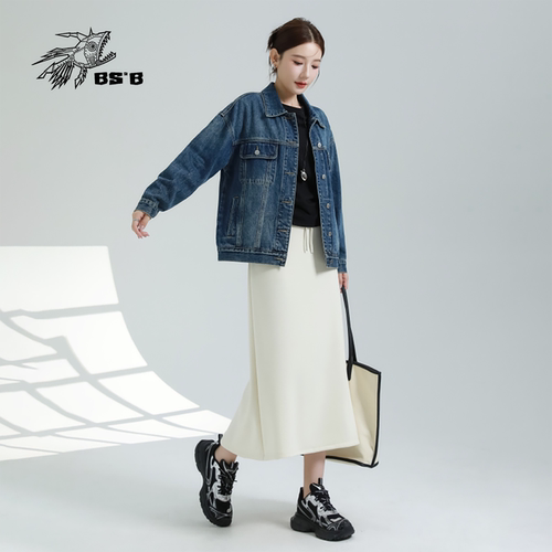 小魔鱼牛仔外套女春秋新款夹克