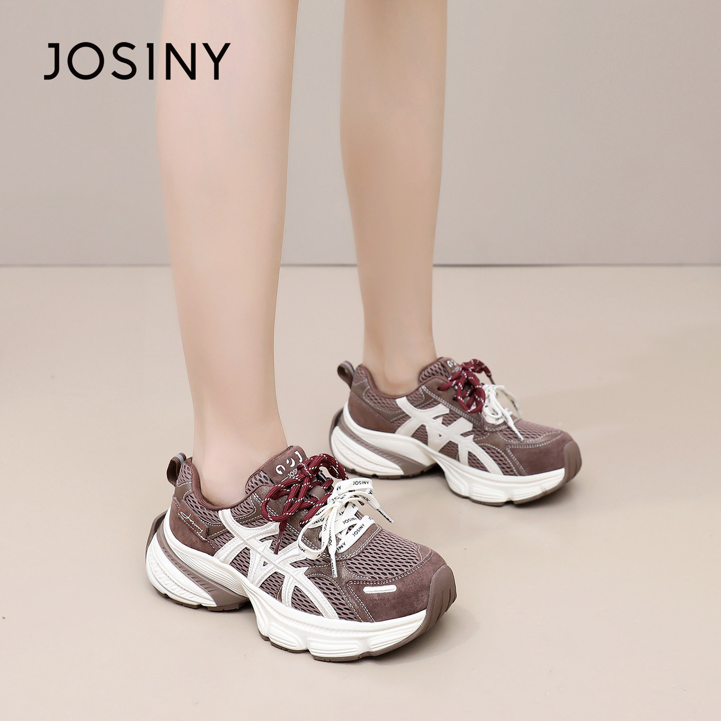 卓诗尼2025冬季新款老爹鞋