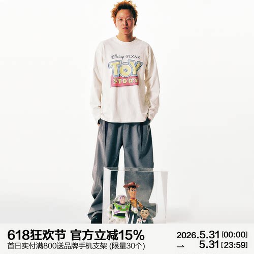 MANUFACTURE DISNEY PIXAR TOY STORY 系列 印花长袖T恤