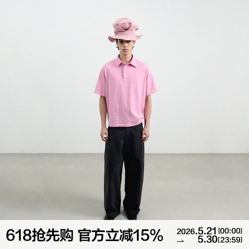 MANUFACTURE 水洗短袖POLO衫