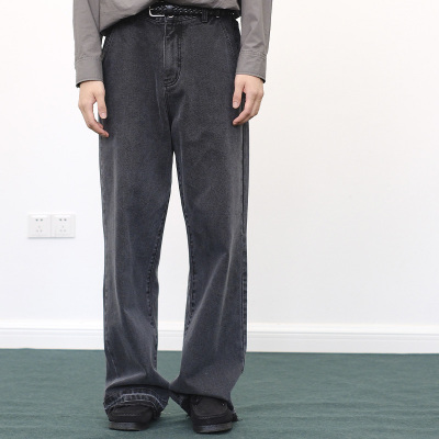 MANUFACTURE 直筒散口宽松牛仔裤