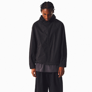 MANUFACTURE 格纹连帽拉链衬衫