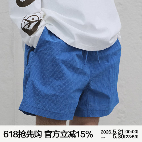 MANUFACTURE 尼龙休闲短裤