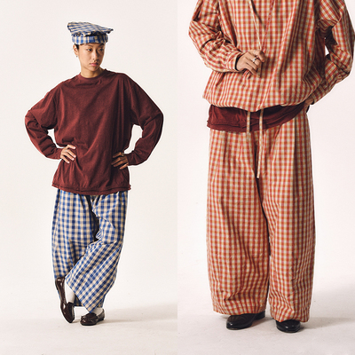 MANUFACTURE 格纹气球九分裤