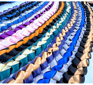 中性成人毕业编织花环毕业礼服搭配颜色鲜艳现货200多色可选