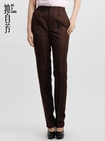 独自芳 Комнатные тонкие штаны для работы, эластичная талия, свободный прямой крой