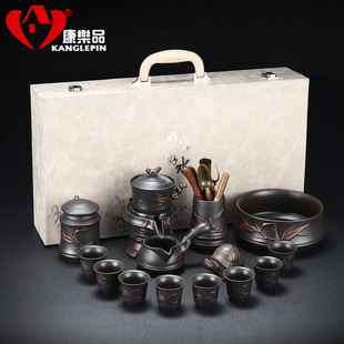 家用泡茶壶茶杯送长辈领导父亲节乔迁生日礼 高端紫陶功夫茶具套装