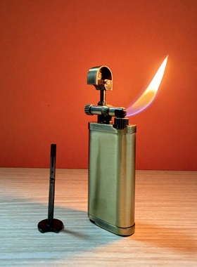 正品SPUNK司派克烟斗打火机砂轮斜火点火带烟斗压棒送男友礼物