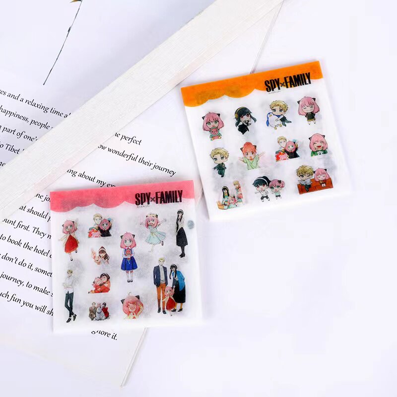 间谍过家家动漫阿尼亚约尔6张装手账贴纸手掌素材可粘粘自粘装饰
