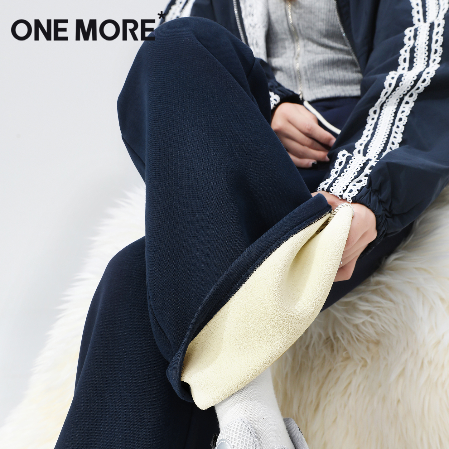 onemore华棉微喇裤女