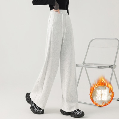 oneMor冬款灰色运动裤宽松