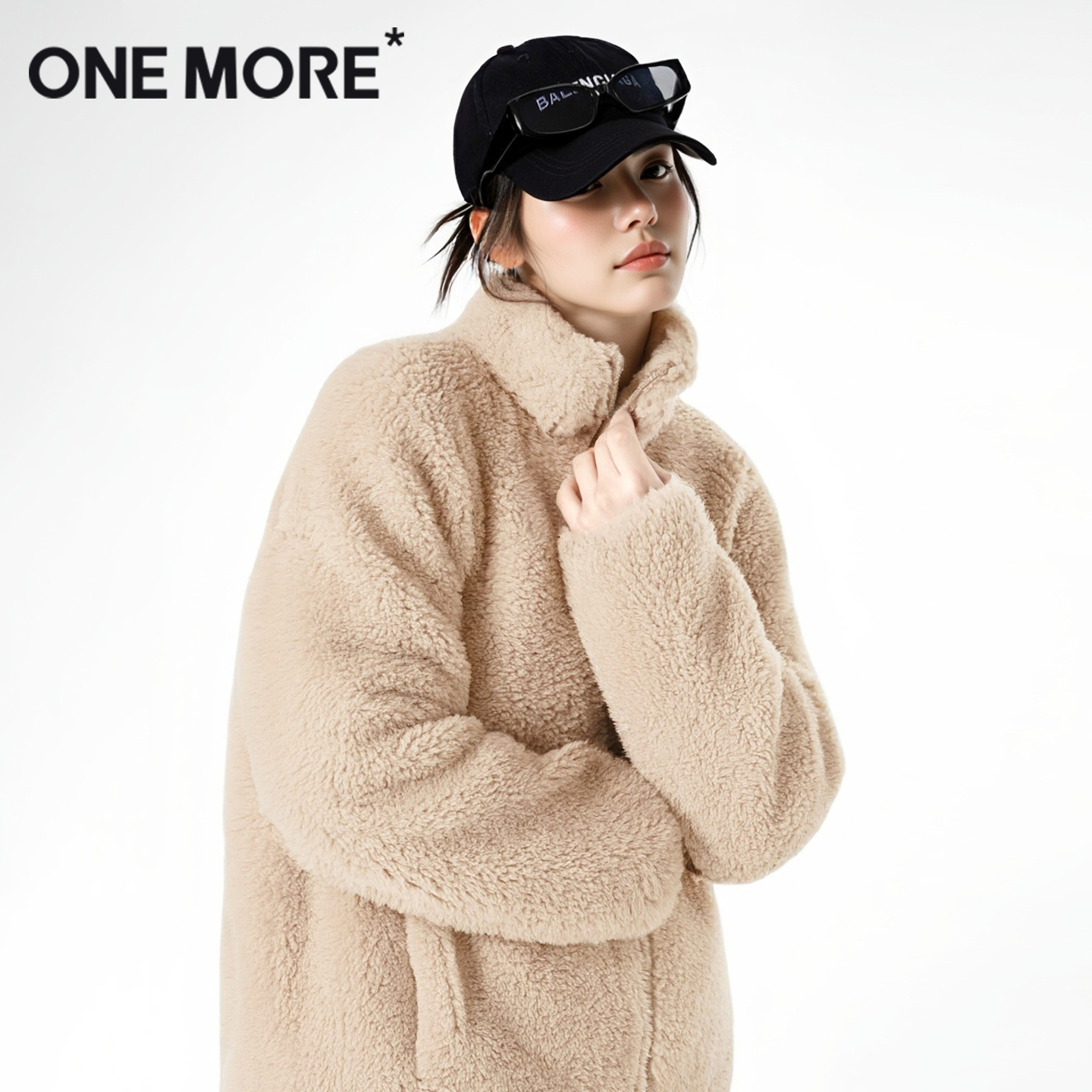 onemore加绒加厚外套摇粒绒