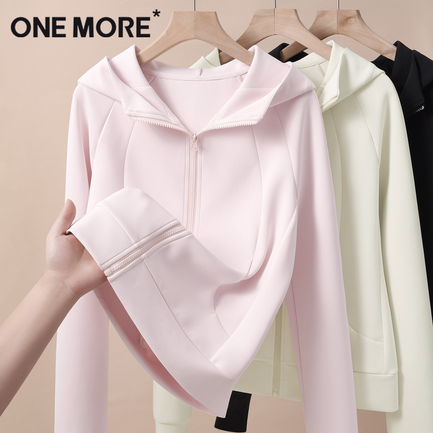 onemore空气层开衫卫衣