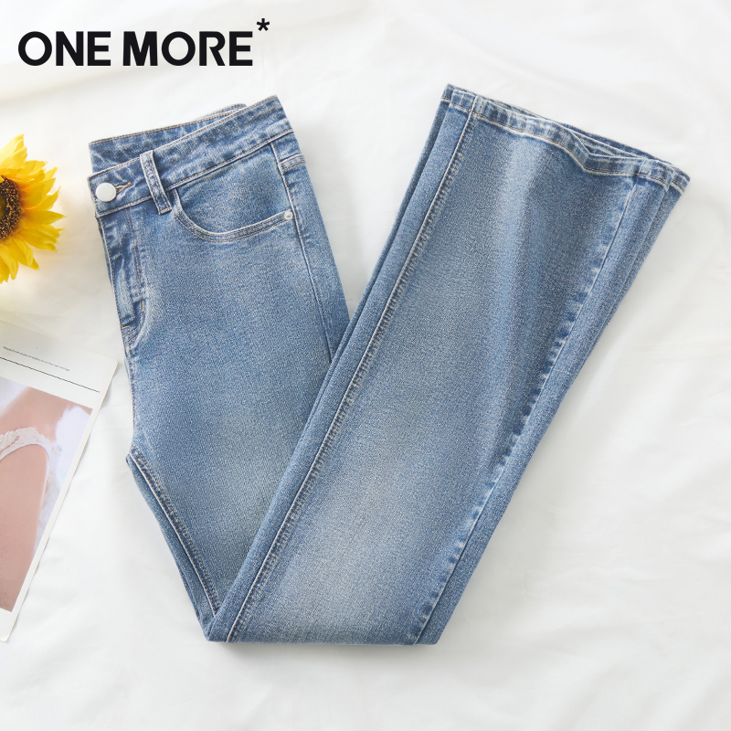 onemore提臀微喇牛仔裤