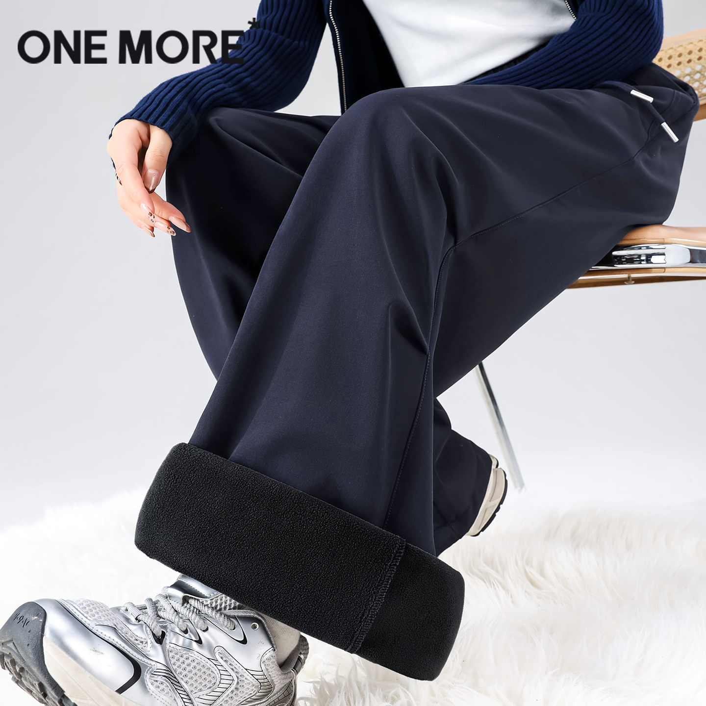 onemore阔腿伞兵裤子
