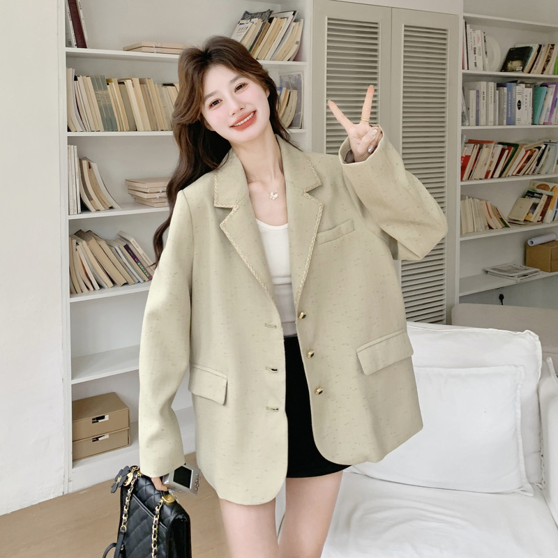 one more西装外套2026新款简约百搭宽松休闲通勤韩式西装韩版通勤