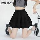 more短裙女半身裙2025夏季 one 穿搭黑色蓬蓬裙百褶蛋糕裙花苞裙X