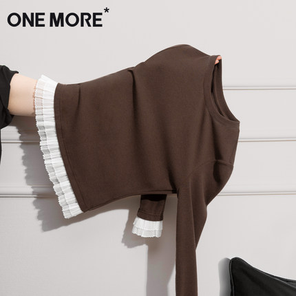 one more长袖t恤女士秋季2025新款美拉德早秋chic上衣内搭打底衫Y