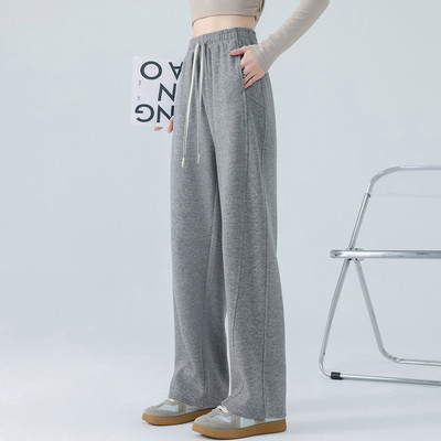 灰色休闲裤女夏季2025设计感